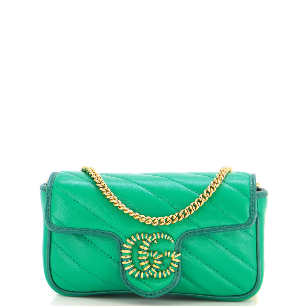 Gucci Super Mini GG Marmont Flap Bag